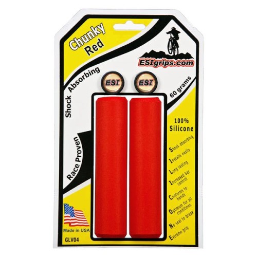ESI grips red CHUNKY czerwone chwyty gripy